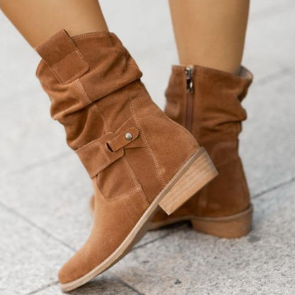 Bottine Elise avec zip enfilement facilité et support Orthopedia Confort+